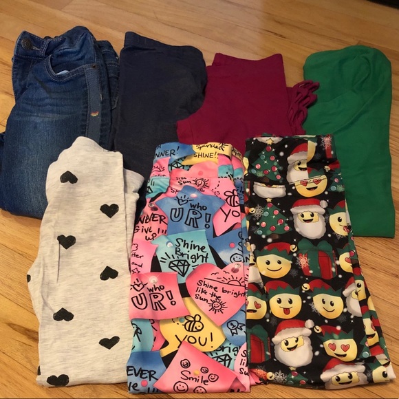 Lot of Girls leggings size 6 and 6/7 - Picture 1 of 1